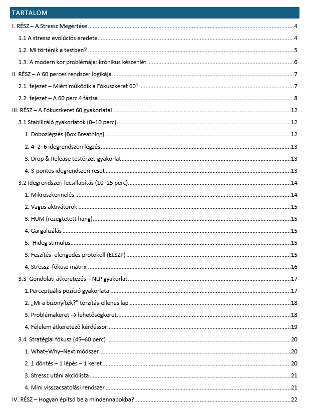 "Fókuszprogram -60"   EBOOK