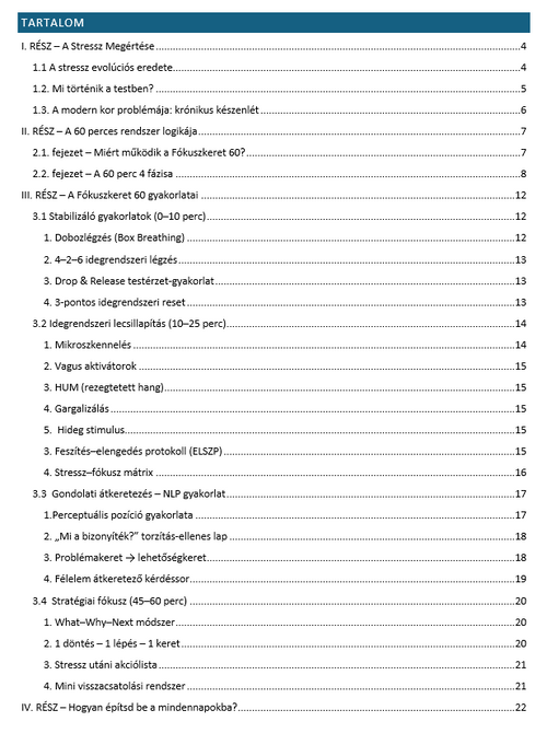 "Fókuszprogram -60"   EBOOK